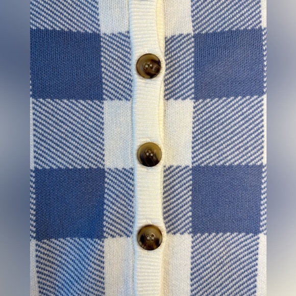 FULL TILT | Plaid Gingham BF Sweater | Size: L - Picture 7 of 10